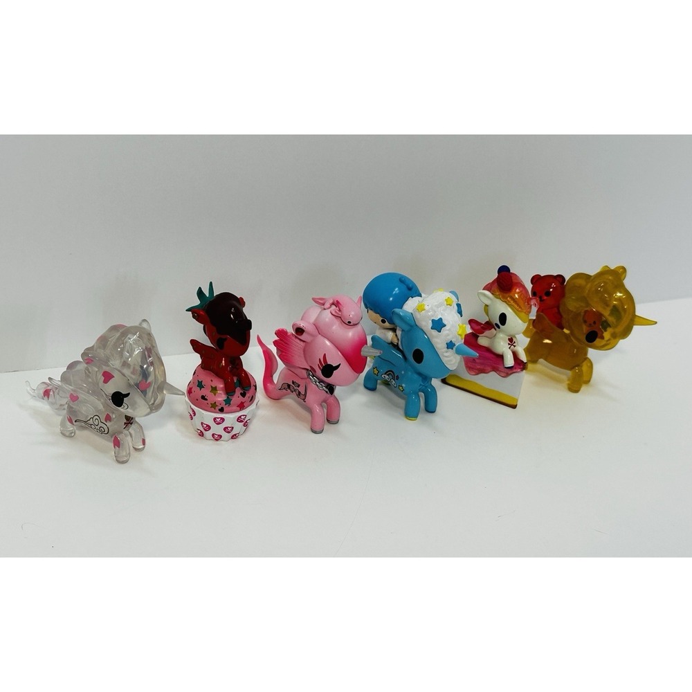 Tokidoki Unicorno Miniature Plastic Figurines Anime & Manga Fantasy Lot of 6 - Picture 4 of 10